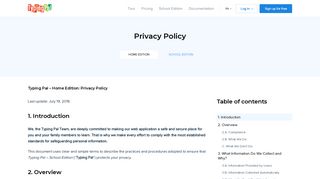 Typing Pal – Home Edition: Privacy Policy | Typing Pal - Tap'Touche