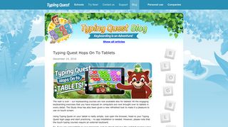 Typing Quest Hops On To Tablets | Typing Quest Blog - Typing Master