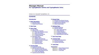 TypingMaster Online/Intra -- Administrator Manual
