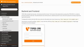 Backend and Frontend — Getting Started Tutorial latest (9.5) - TYPO3 ...