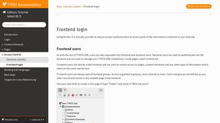 Frontend login — Editors Tutorial latest (8.7) documentation - TYPO3 ...