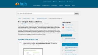 How to Login to the Contao Back End | Web Hosting Hub