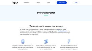 Merchant Portal For Small & Medium Businesses | Tyro Payments