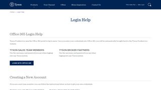 Login Help - Tyson Foodservice