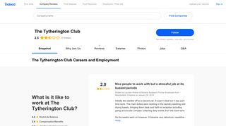 The Tytherington Club Careers and Employment | Indeed.com