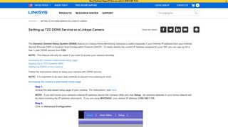 Linksys Official Support - Setting up TZO DDNS Service on a Linksys ...