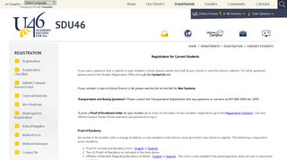 Registration / Current Students - School District U-46