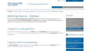 Web Single Sign-on – Weblogin