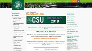 Blackboard Login | Cleveland State University
