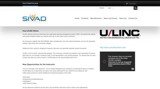 Sivad Inc. > Products > e-Learning > Lincoln Electric U/LINC