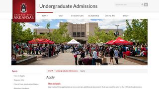 Apply | University of Arkansas