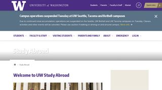 Study Abroad - University of Washington