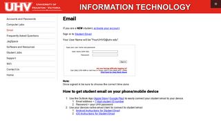 Email | University of Houston-Victoria