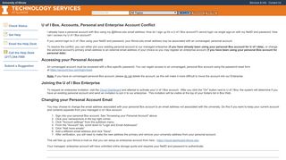 U of I Box, Accounts, Personal and Enterprise Account Conflict