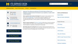 University of Michigan - Dearborn Self-Service Portal - TeamDynamix