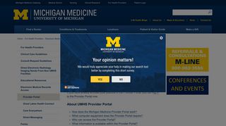 Provider Portal | Michigan Medicine