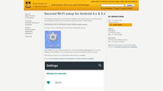 Secured Wi-Fi setup for Android 4.x & 5.x - University of Manitoba