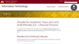 Moodle for Academic Years 2017 and 2018 (Moodle 3.2) - Lifecycle ...