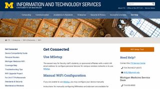 Get Connected / U-M Information and Technology Services