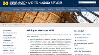 Michigan Medicine WiFi / U-M Information and Technology Services