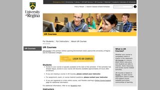 UR Courses | UR Courses, University of Regina