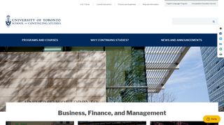 Business & Professional Studies - School of Continuing Studies