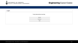 UofT Engineering Internship - Login