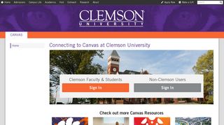 Connecting to Canvas at Clemson University | Clemson University ...