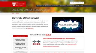 Network - University Information Technology - The University of Utah
