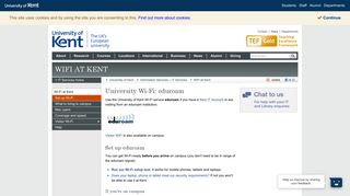 University Wi-Fi: eduroam - WiFi at Kent - University of Kent