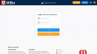 Login to Your Account - USky K-12 Landing Page