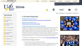 Registration - School District U-46