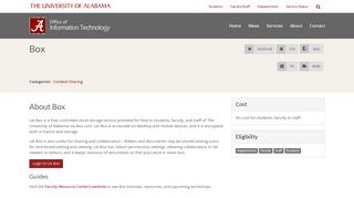 Box – Office of Information Technology | The University of Alabama