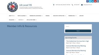 Member Info & Resources – UA Local 170