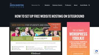 How To Set Up Free Website Hosting On Siteground - The Digital ...