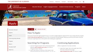 Apply – International | The University of Alabama - Capstone ...