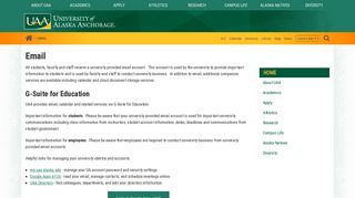 Email - University of Alaska Anchorage - University of Alaska System