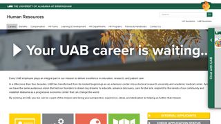 UAB - Human Resources - Careers