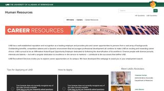 UAB - Human Resources - Career Resources