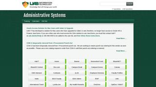 UAB - Administrative Systems - Home