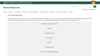 UAB - Human Resources - Current Employees
