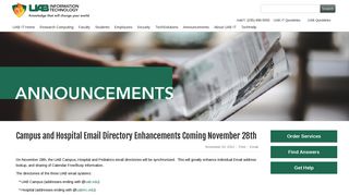 UAB - Information Technology - Campus and Hospital Email Directory ...