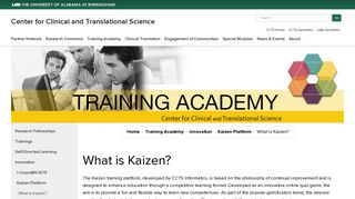 UAB - Center for Clinical and Translational Science - What is Kaizen?