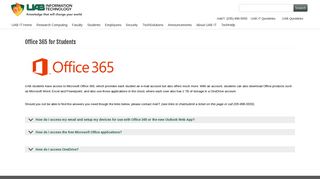 UAB - Information Technology - Email for Students (Office 365)