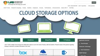 UAB - Information Technology - Cloud Storage