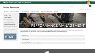 UAB - Human Resources - Performance Management