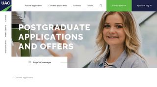Postgraduate applications and offers - UAC