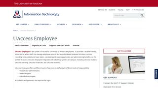 UAccess Employee | Information Technology | University of Arizona