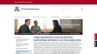 Time Reporting for Exception Reporters within UAccess Employee ...