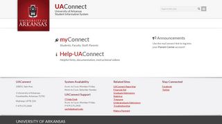 UAConnect - University of Arkansas
